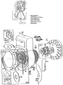 Part Location Diagram of 299406 Briggs and Stratton Rewind Starter Assembly
